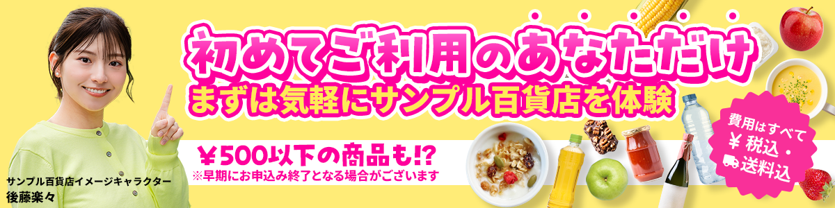初回限定 お試しキャンペーン|費用はすべて税込・送料込