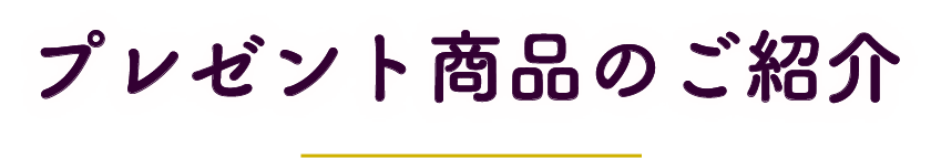 プレゼント商品紹介