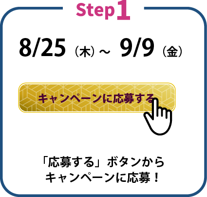 「応募する」ボタンからキャンペーンに応募!