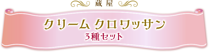 蔵屋 クリームクロワッサン３種セット